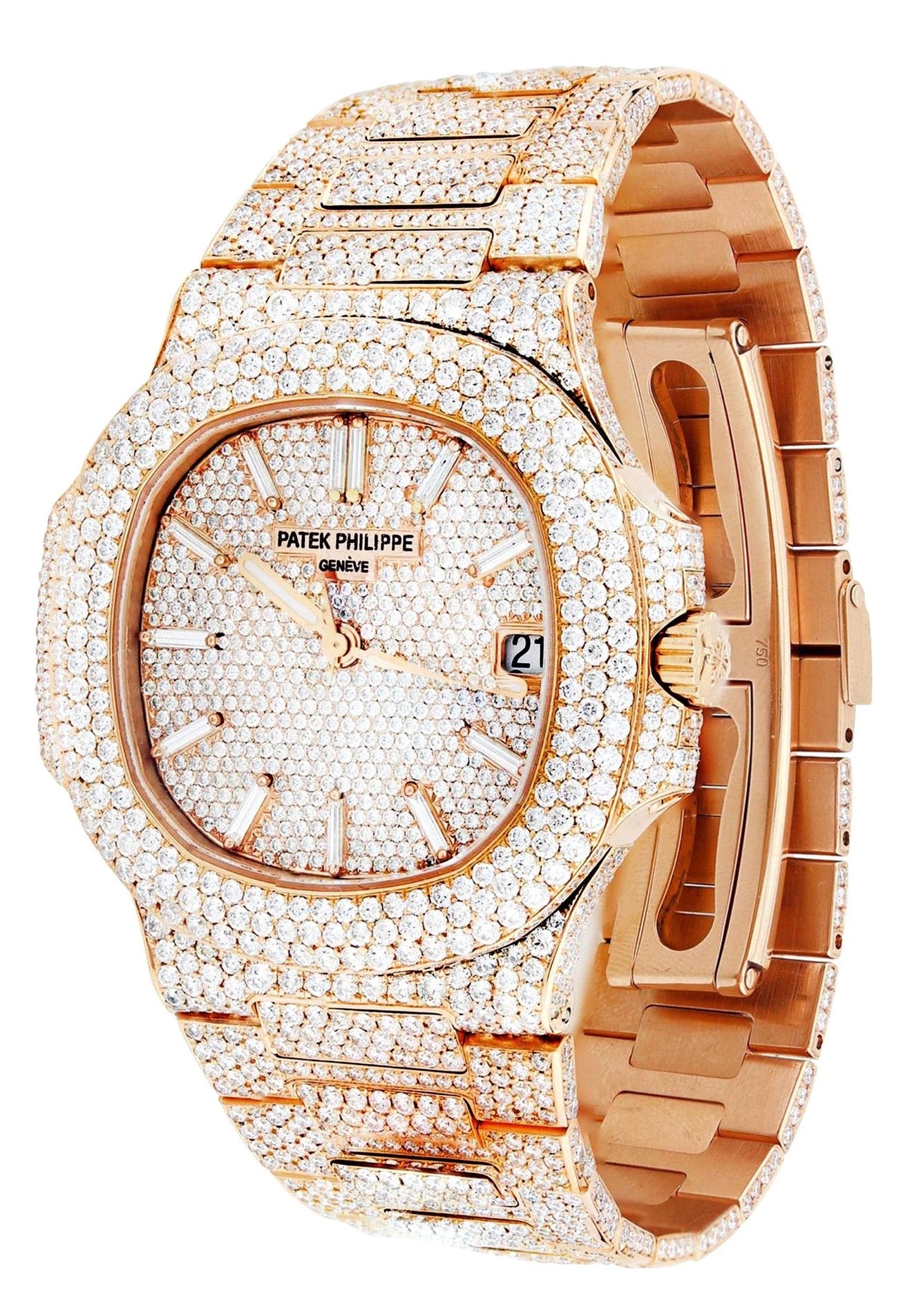 Patek Philippe Nautilus Diamant | Or Rose 18K