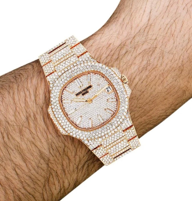 Patek Philippe Nautilus Diamant | Or Rose 18K