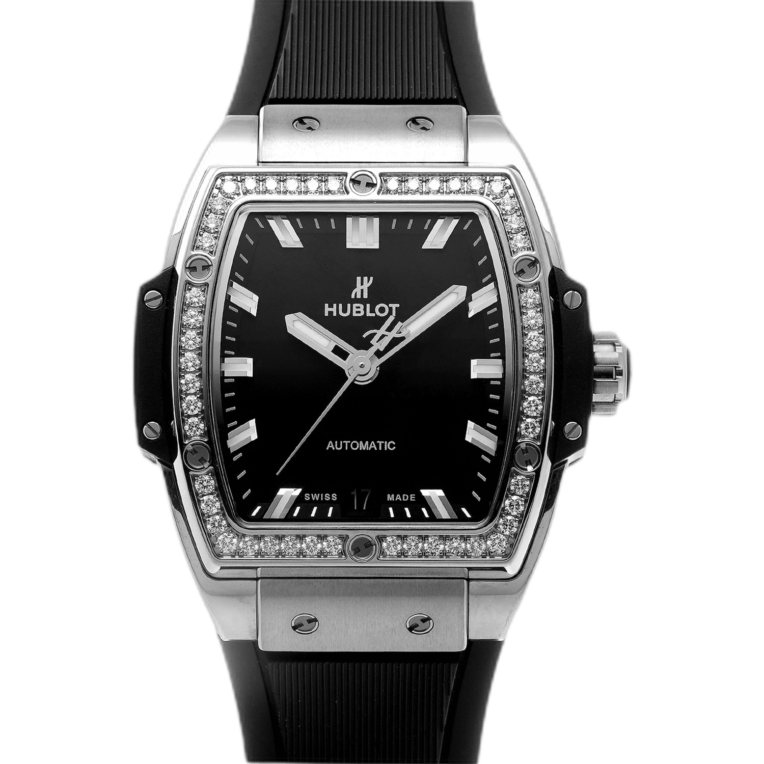 HUBLOT SQUARE BANG TITANIUM DIAMONDS 39MM
