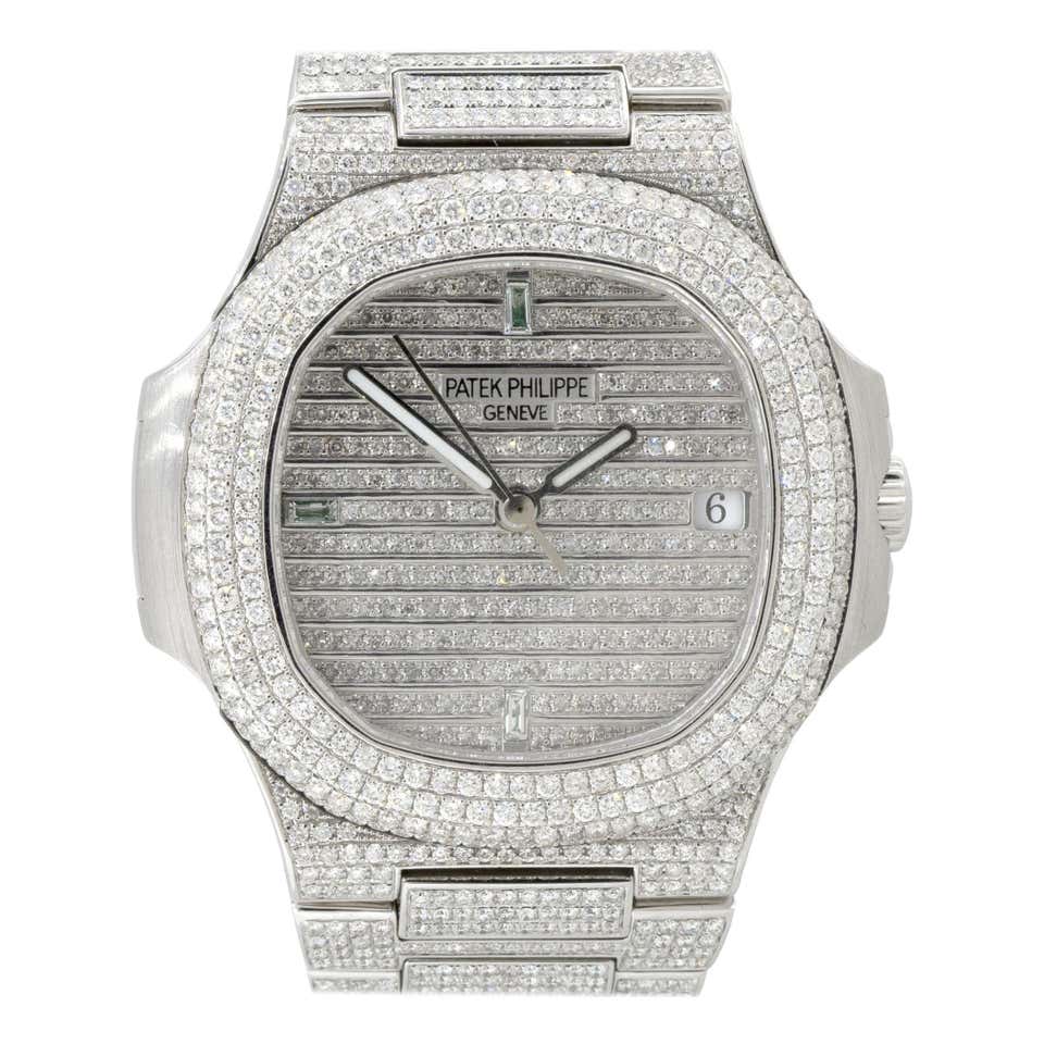 Montre Patek Philippe 5711 sertie de diamants 18 carats