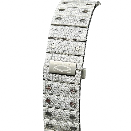 40MM CARTIER SANTOS 100 XL - FULL ARABIC DIAL ICED